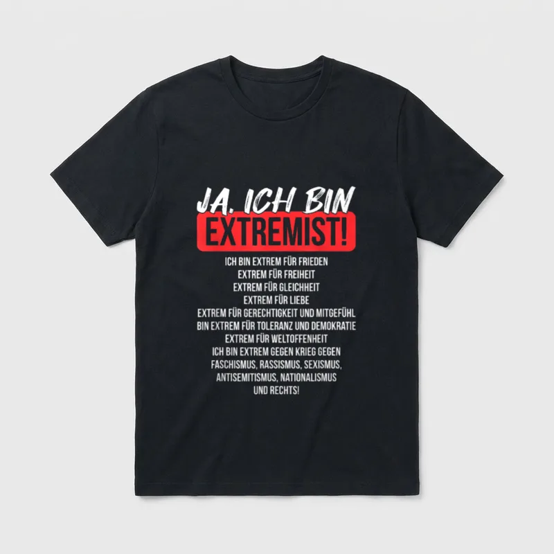 Gleichheit und Freiheit I T-Shirt – Klassisches T-Shirt in Schwarz