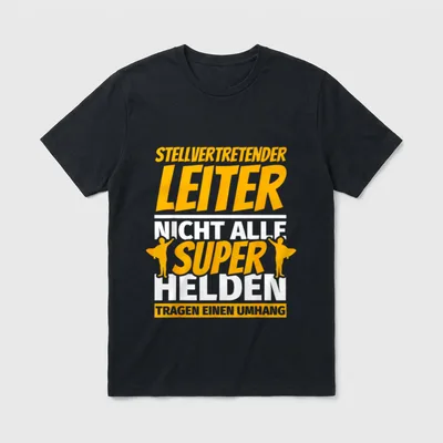 Stellvertretender Leiter lustiges T-Shirt – Klassisches T-Shirt in Schwarz