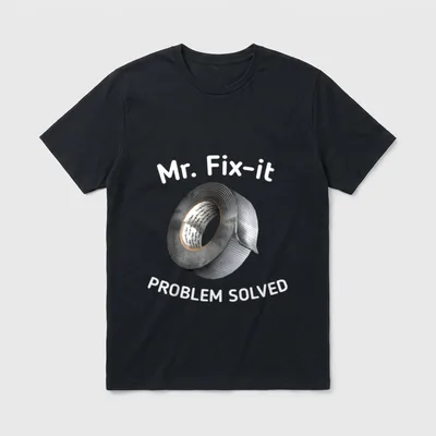 Lustiges Mr. Fix-it Problem T-Shirt – Klassisches T-Shirt in Schwarz