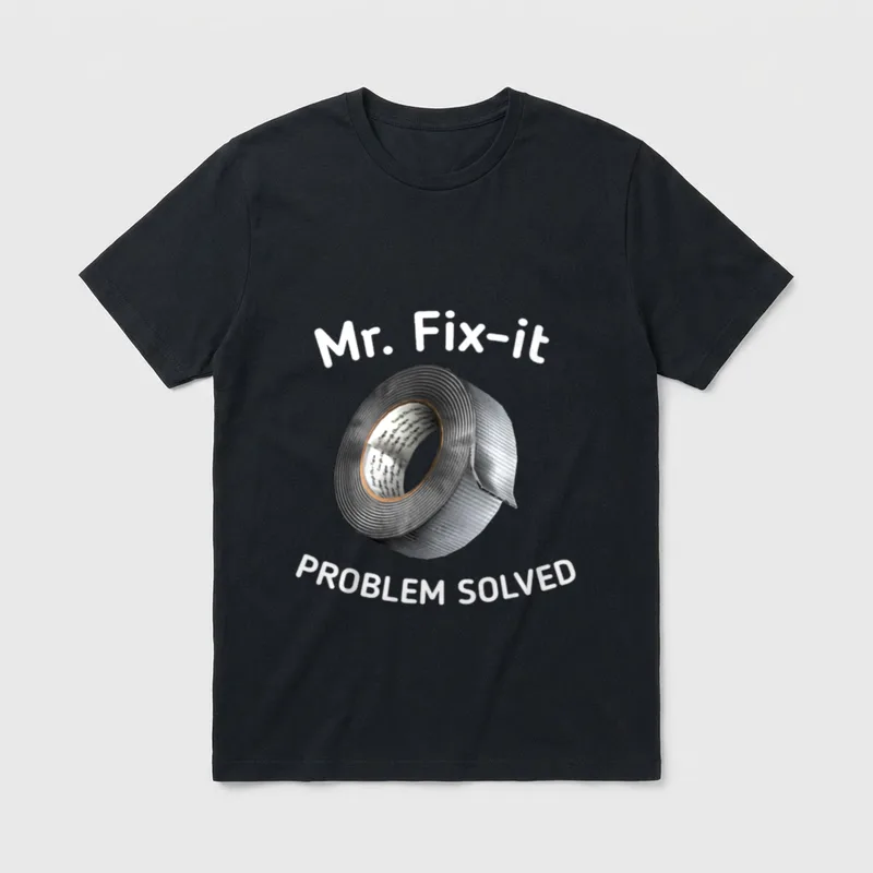 Lustiges Mr. Fix-it Problem T-Shirt – Klassisches T-Shirt in Schwarz