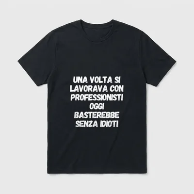 EINMAL MIT PROFIS italienisch.. T-Shirt – Klassisches T-Shirt in Schwarz