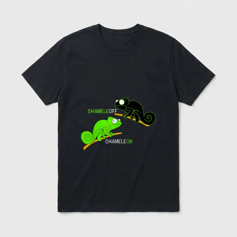 InGENIUS Chamäleon-Chamäleon-Eidechse Witz Witzige T-Shirt – Klassisches T-Shirt in Schwarz