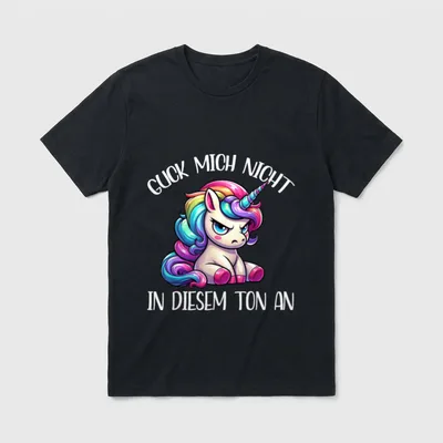 Guck Mich Nicht in diesem T-Shirt – Klassisches T-Shirt in Schwarz