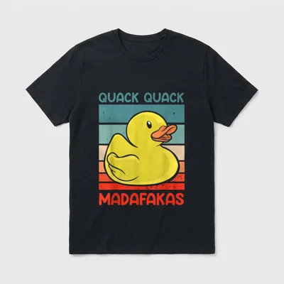 Quack Quack Madafakas Enten T-Shirt – Klassisches T-Shirt in Schwarz