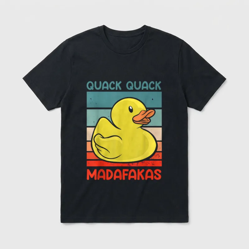 Quack Quack Madafakas Enten T-Shirt – Klassisches T-Shirt in Schwarz