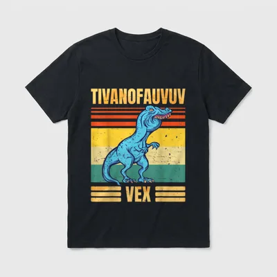 Lustiger T-Rex Dinosaurier Cartoon T-Shirt – Klassisches T-Shirt in Schwarz
