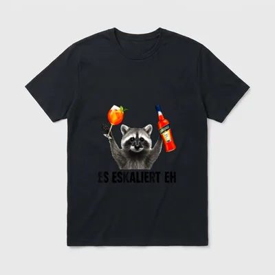 Es Eskaliert Eh Lustiges Spritz T-Shirt – Klassisches T-Shirt in Schwarz