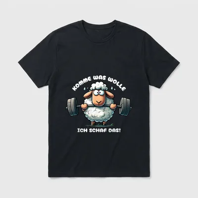 Lustiges Schaf Spaß Humor T-Shirt – Klassisches T-Shirt in Schwarz
