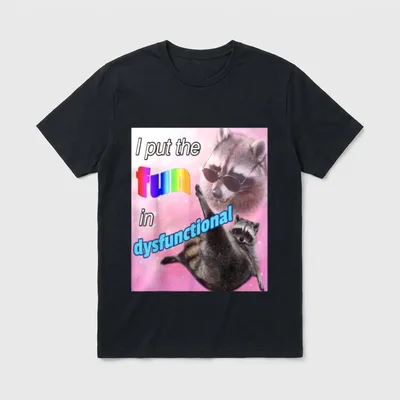 Waschbär Meme Trash Panda T-Shirt – Klassisches T-Shirt in Schwarz