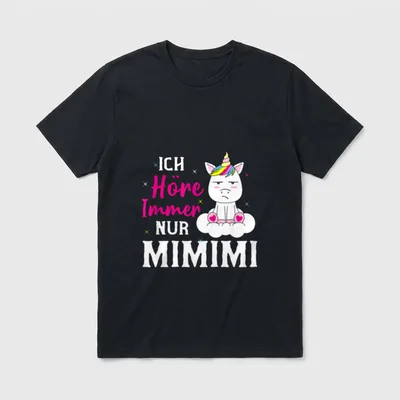 Ich Höre Immer Nur Faultier, Frosch & Co. T-Shirt – Klassisches T-Shirt in Schwarz