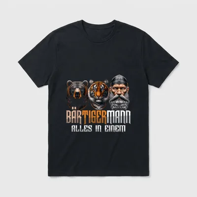 ARTIPALATI Geschenke BÄRTIGERMANN Alles T-Shirt – Klassisches T-Shirt in Schwarz