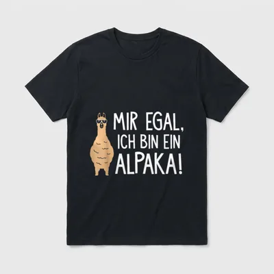 Mir Egal Ich bin T-Shirt – Klassisches T-Shirt in Schwarz