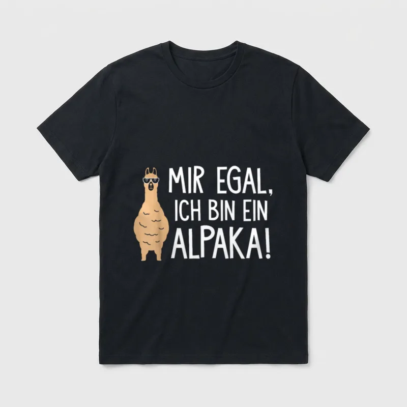 Mir Egal Ich bin T-Shirt – Klassisches T-Shirt in Schwarz