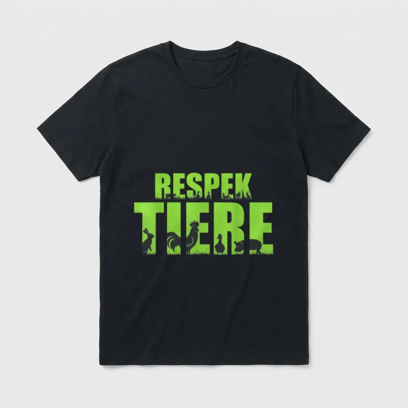 Veganer + Vegetarier Geschenke T-Shirt – Klassisches T-Shirt in Schwarz