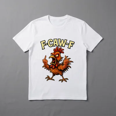 F-Caw-F Hahn-Meme FCAWF Lustiges T-Shirt – Klassisches T-Shirt in Schwarz