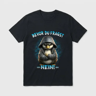Sarkastischer Pinguin T-Shirt – Klassisches T-Shirt in Schwarz