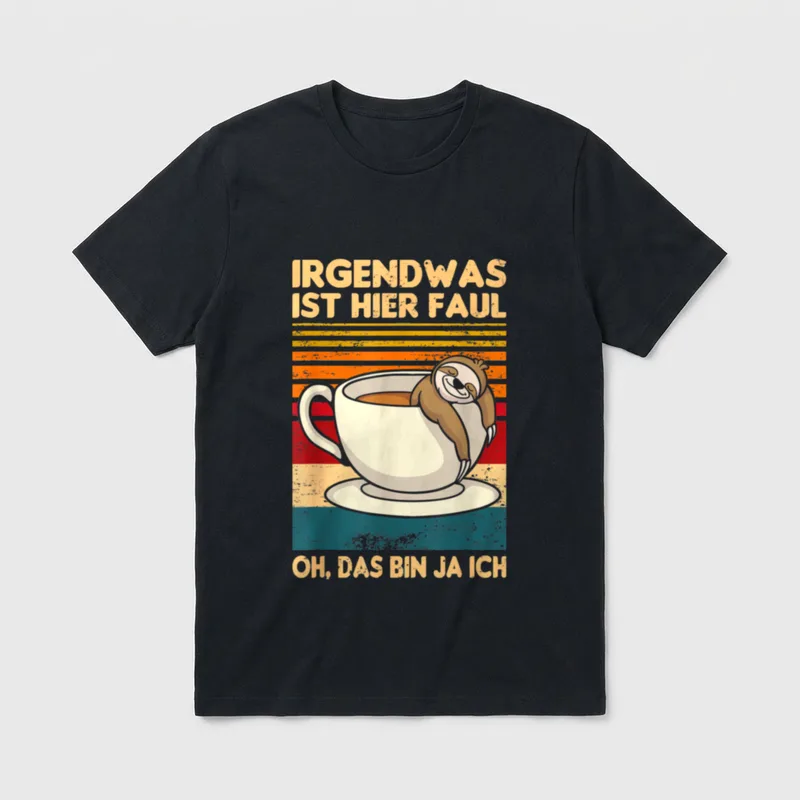 Irgendwas ist hier faul oh T-Shirt – Klassisches T-Shirt in Schwarz
