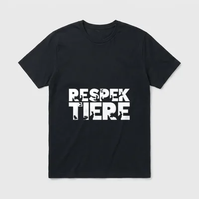 Respekt Tiere Tierschutz vegan T-Shirt – Klassisches T-Shirt in Schwarz