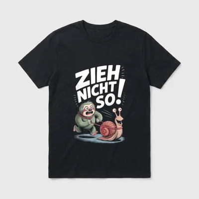 Faultier Humor Spruch Zieh Faultier, Frosch & Co. T-Shirt – Klassisches T-Shirt in Schwarz