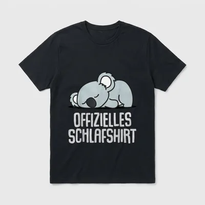 Offizielles Schlafshirt Koala Bär T-Shirt – Klassisches T-Shirt in Schwarz