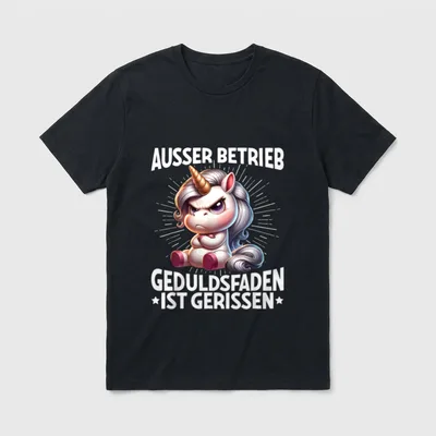 Geduldsfaden gerissen T-Shirt – Klassisches T-Shirt in Schwarz
