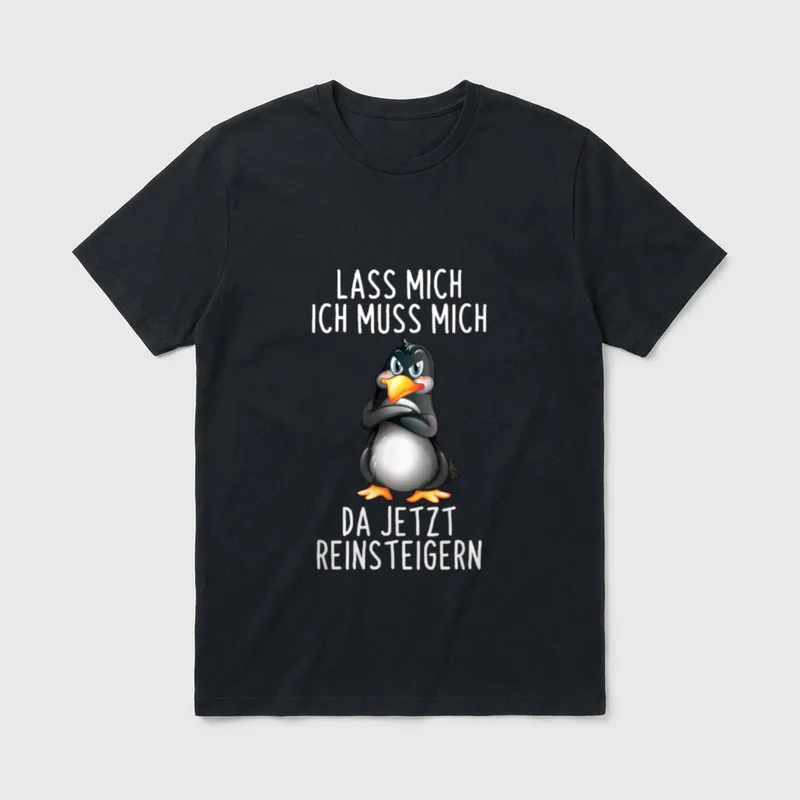 Lass Mich Ich Muss Faultier, Frosch & Co. T-Shirt – Klassisches T-Shirt in Schwarz