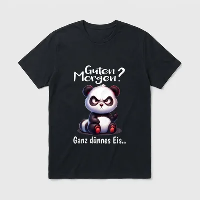 Guten Morgen Spruch Morgenmuffel T-Shirt – Klassisches T-Shirt in Schwarz