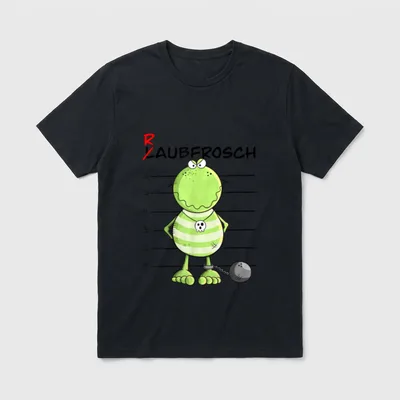 Frosch Wortspiel I Fun T-Shirt – Klassisches T-Shirt in Schwarz