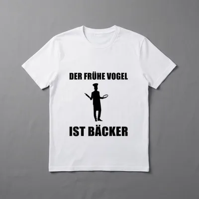 Der frühe Vogel ist T-Shirt – Klassisches T-Shirt in Schwarz