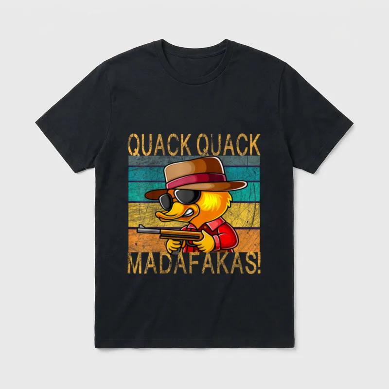 QUACK QUACK MADAFAKAS . T-Shirt – Klassisches T-Shirt in Schwarz