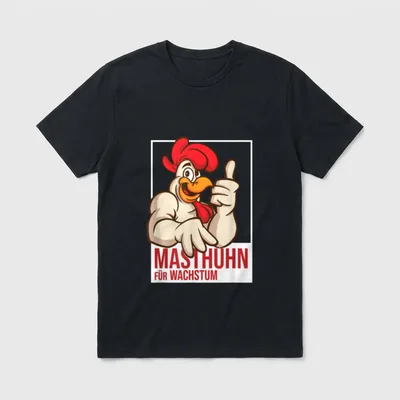 Masthuhn für Wachstum witziges T-Shirt – Klassisches T-Shirt in Schwarz