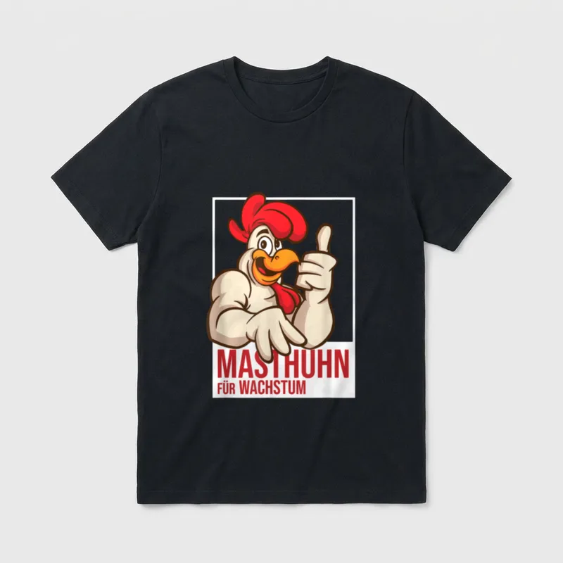 Masthuhn für Wachstum witziges T-Shirt – Klassisches T-Shirt in Schwarz