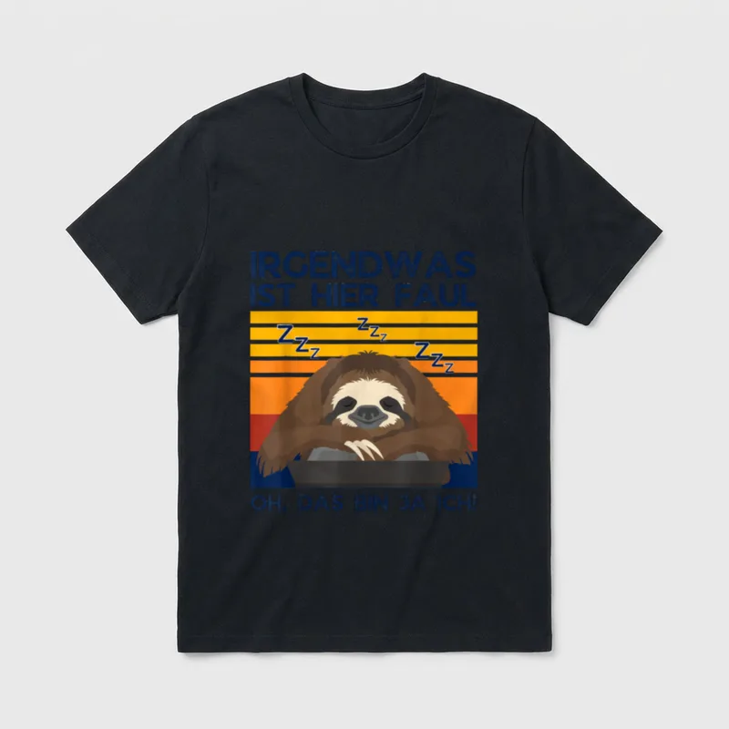 Irgendwas ist faul T-Shirt – Klassisches T-Shirt in Schwarz