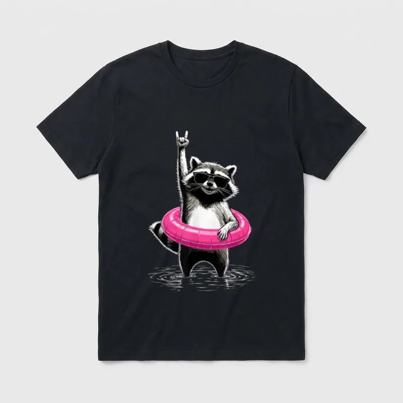 Summer Vibes Strandurlaub Lustiger T-Shirt – Klassisches T-Shirt in Schwarz