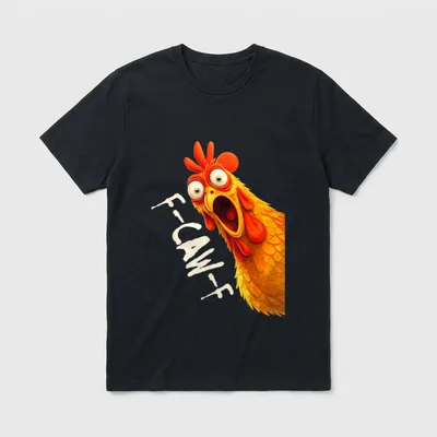 F-Caw-F Huhn lustiger Hahn Fcawf T-Shirt – Klassisches T-Shirt in Schwarz