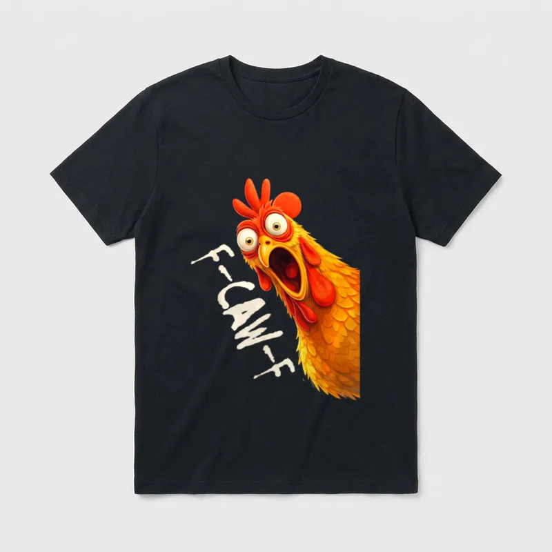 F-Caw-F Huhn lustiger Hahn Fcawf T-Shirt – Klassisches T-Shirt in Schwarz