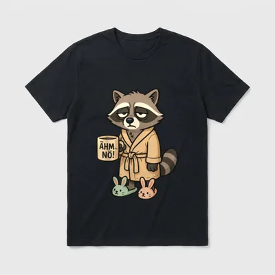 Morgenmuffel Kaffee Schlafshirt Mürrischer T-Shirt – Klassisches T-Shirt in Schwarz