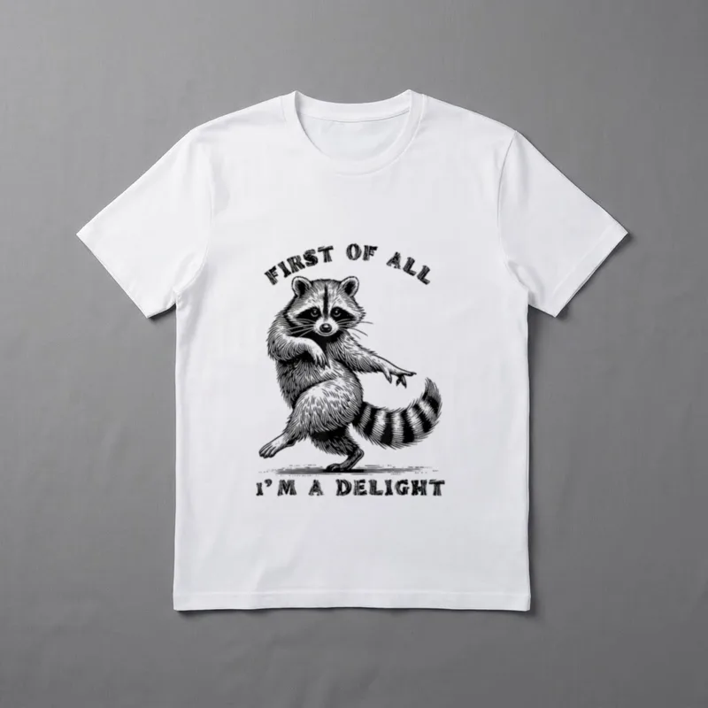 First of All I'm T-Shirt – Klassisches T-Shirt in Schwarz