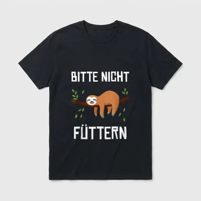 Faultier Diät Abnehmen Sarkasmus T-Shirt – Klassisches T-Shirt in Schwarz