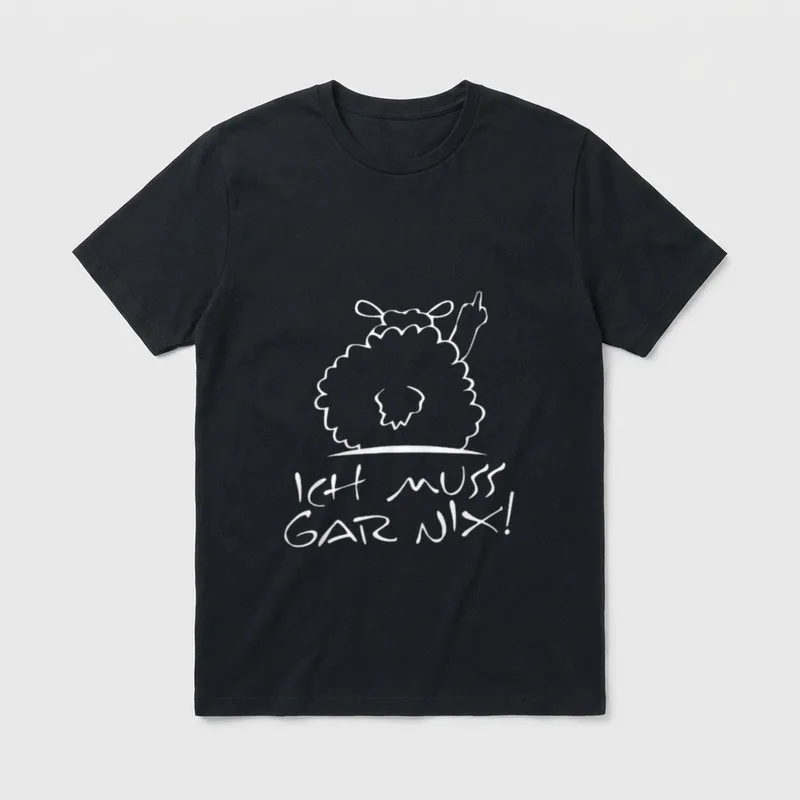 faules schaf Statement Spruch T-Shirt – Klassisches T-Shirt in Schwarz