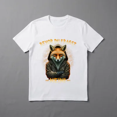 Sarkastischer Fuchs T-Shirt – Klassisches T-Shirt in Schwarz