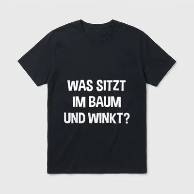 Lustige Spaßige Eulen Was T-Shirt – Klassisches T-Shirt in Schwarz