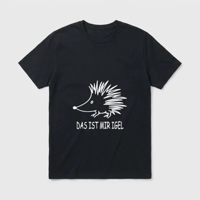 Igel Spruch Stacheligel Braunbrustigel T-Shirt – Klassisches T-Shirt in Schwarz