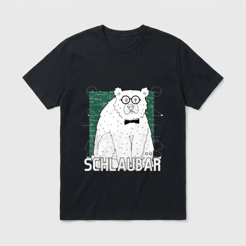 Schlaubär Bär witziges Schlaubär T-Shirt – Klassisches T-Shirt in Schwarz