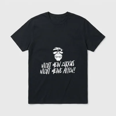 Lustiges Nicht mein Zirkus Faultier, Frosch & Co. T-Shirt – Klassisches T-Shirt in Schwarz