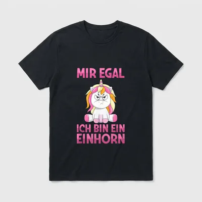 Mir Egal Ich Bin Faultier, Frosch & Co. T-Shirt – Klassisches T-Shirt in Schwarz