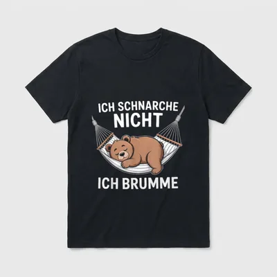 Schlafshirt Schlafshirt Pyjama Lustig T-Shirt – Klassisches T-Shirt in Schwarz