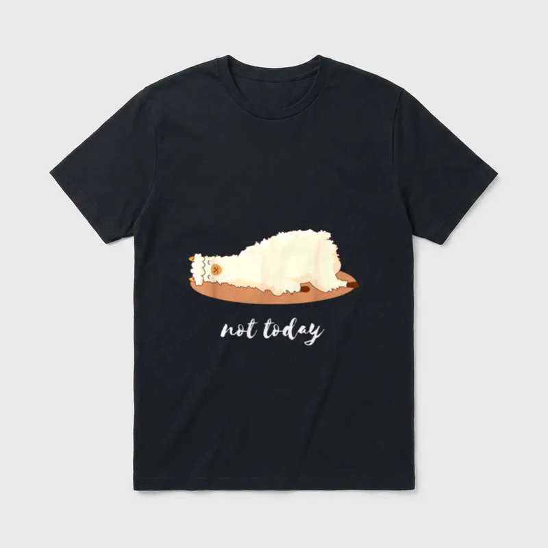 Lustiges Lama Faulenzer Nicht T-Shirt – Klassisches T-Shirt in Schwarz