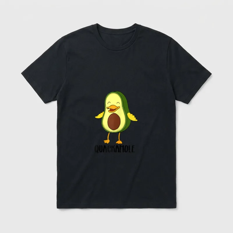 Quackamole lustige Ente Avocado T-Shirt – Klassisches T-Shirt in Schwarz