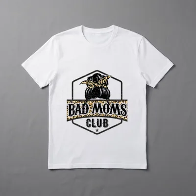 Bad Moms Club Lustiges T-Shirt – Klassisches T-Shirt in Schwarz